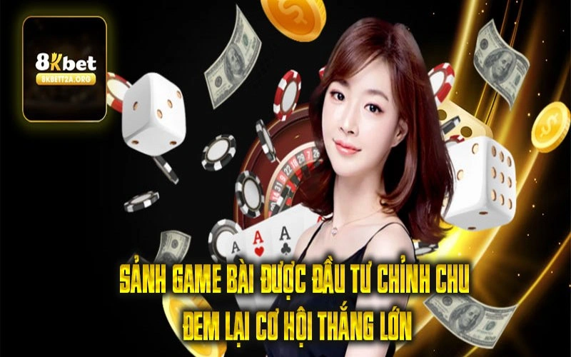 Sảnh game bài được đầu tư chỉnh chu đem lại cơ hội thắng lớn